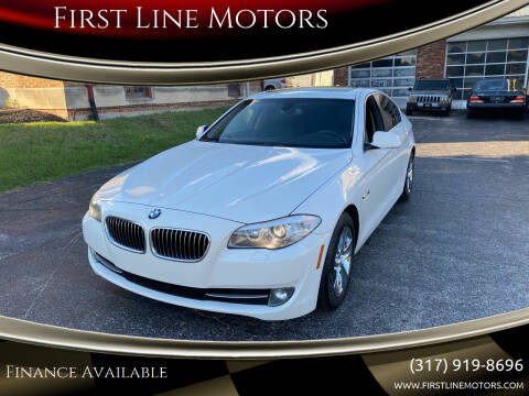 2013 BMW 5 Series for sale at First Line Motors in Brownsburg IN