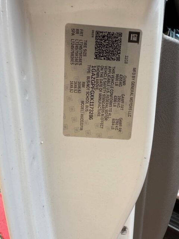 2019 Chevrolet Express LT 3500