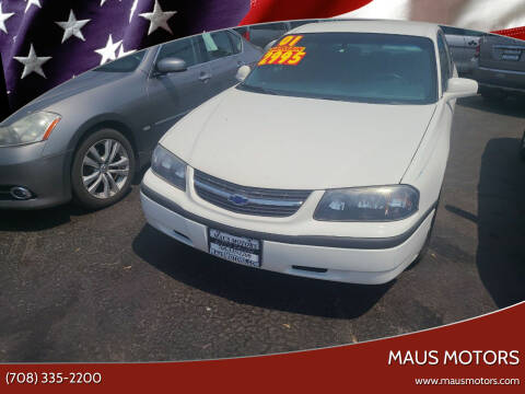 2001 Chevrolet Impala for sale at MAUS MOTORS in Hazel Crest IL