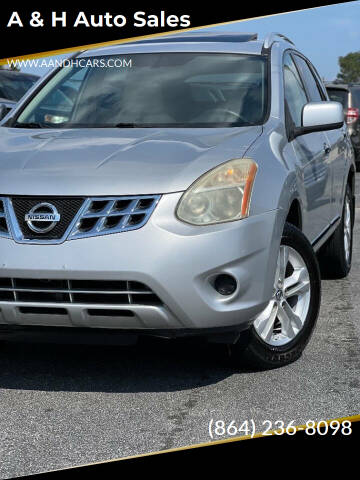 2012 Nissan Rogue for sale at A & H Auto Sales in Greenville SC