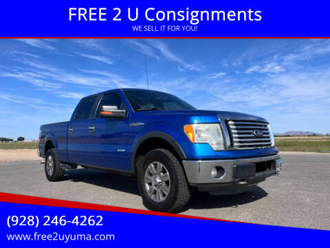 2012 Ford F-150 for sale at FREE 2 U Consignments in Yuma AZ