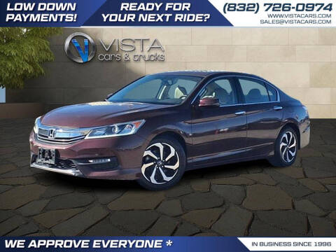 2016 Honda Accord for sale at Vista Cars and Trucks in Houston TX