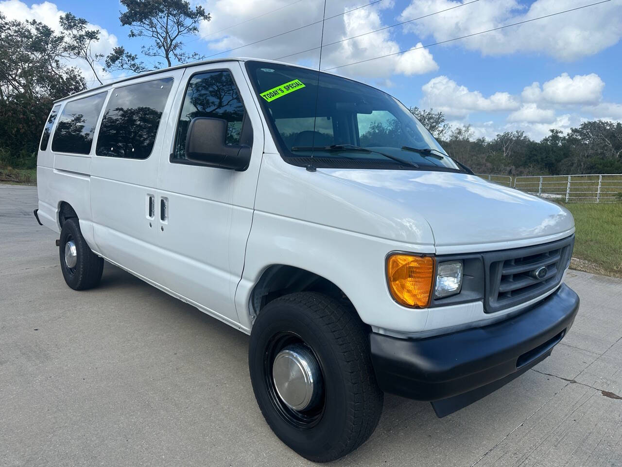 Shops used 14 passenger vans for