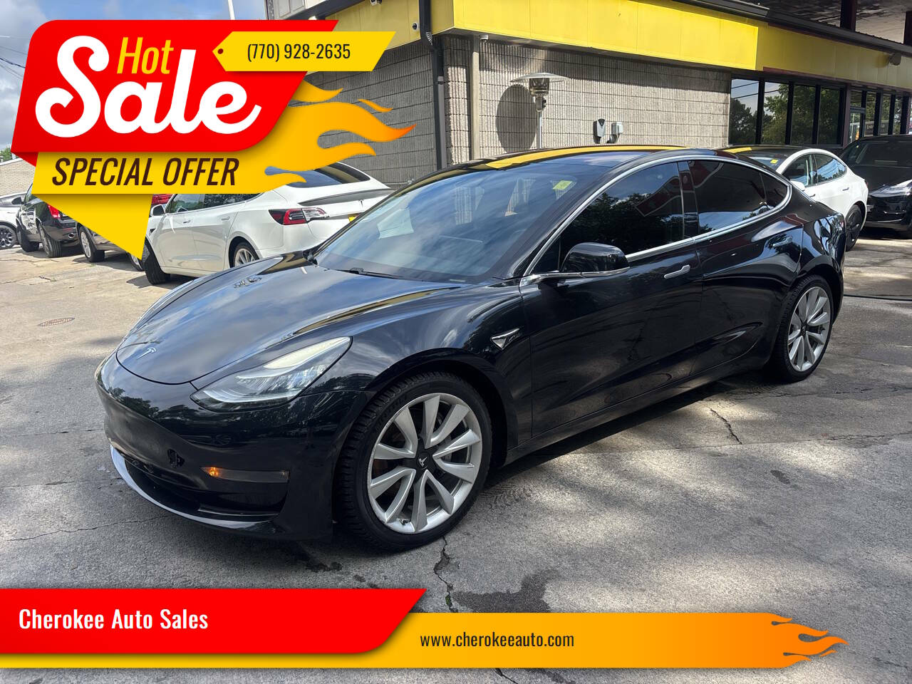Black 2018 Tesla Model 3 Long Range AWD Long Range 4dr Fastback 1