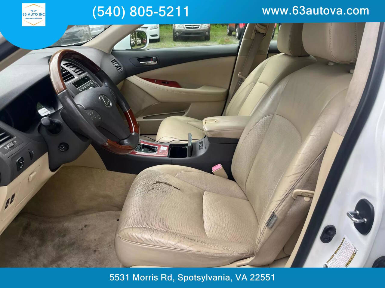 2008 Lexus ES 350 for sale at 63 Auto Inc in Spotsylvania, VA