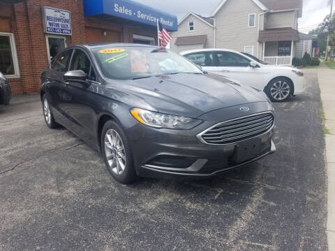 2017 Ford Fusion for sale at BELLEFONTAINE MOTOR SALES in Bellefontaine OH