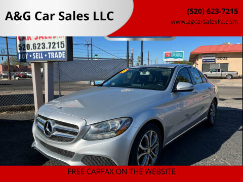 2016 Mercedes-Benz C-Class for sale at A&G Car Sales  LLC in Tucson AZ