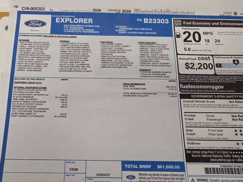 2023 Ford Explorer Platinum