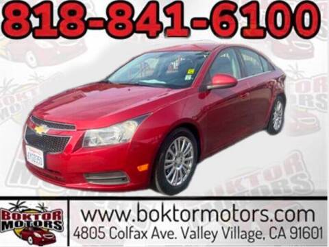 2013 Chevrolet Cruze for sale at Boktor Motors in North Hollywood CA