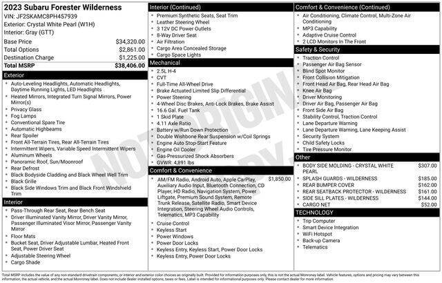 2023 Subaru Forester Wilderness