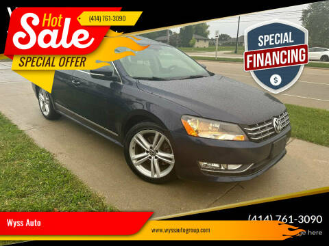 2013 Volkswagen Passat for sale at Wyss Auto in Oak Creek WI