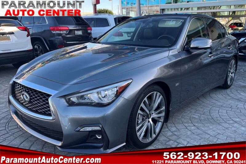 2018 Infiniti Q50 for sale at PARAMOUNT AUTO CENTER in Downey CA