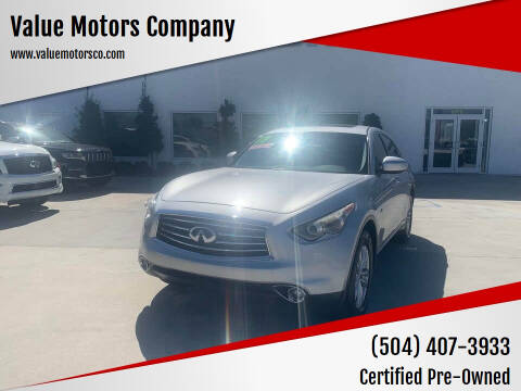 2016 Infiniti QX70 for sale at Value Motors Company in Marrero LA