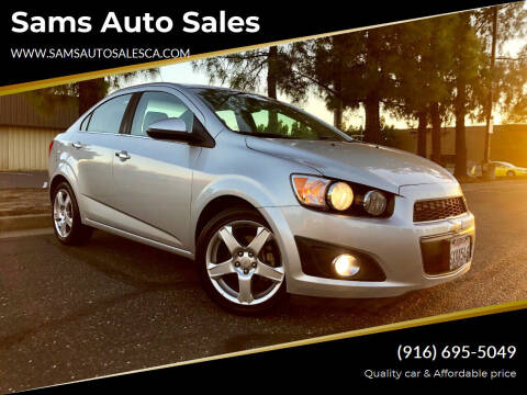 2012 Chevrolet Sonic for sale at Sams Auto Sales in North Highlands CA