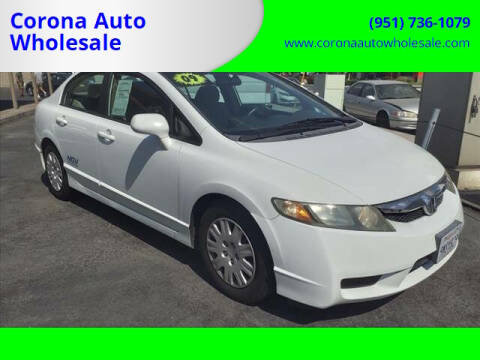 2009 Honda Civic for sale at Corona Auto Wholesale in Corona CA