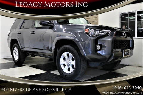 2019 Toyota 4Runner for sale at Legacy Motors Inc in Roseville CA