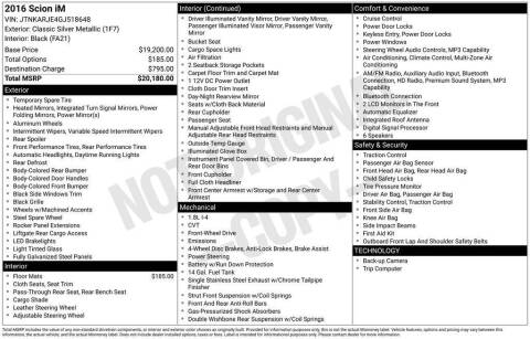 2016 Scion iM