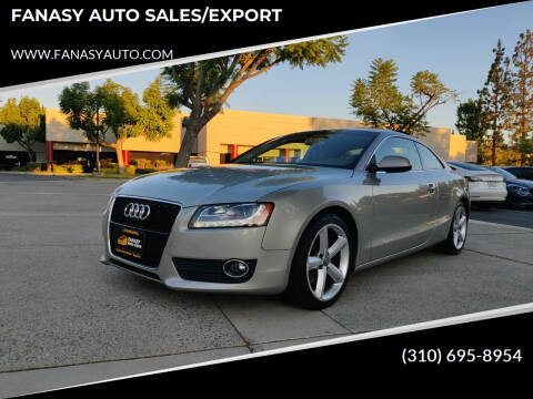 2010 Audi A5 for sale at FANASY AUTO SALES/EXPORT in Yorba Linda CA