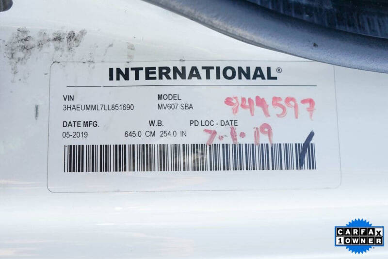 2020 International MV607