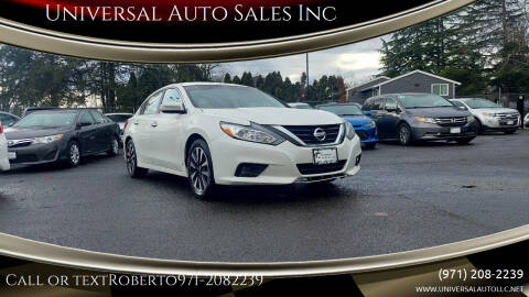 2018 Nissan Altima for sale at Universal Auto Sales Inc in Salem OR