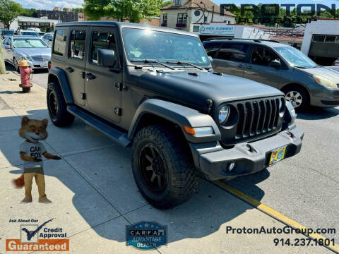 2018 Jeep Wrangler Unlimited for sale at Proton Auto Group in Yonkers NY