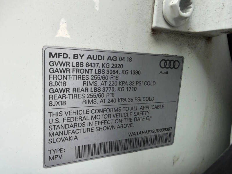 2018 Audi Q7 2.0T quattro Premium