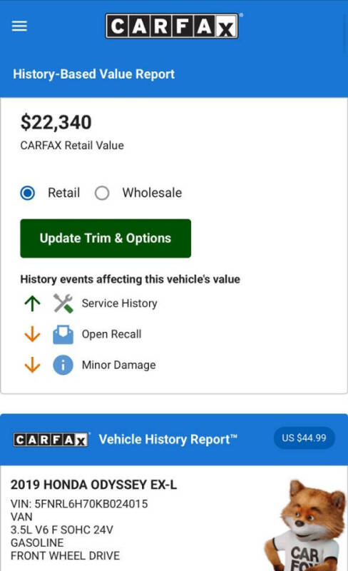 2019 Honda Odyssey EX-L