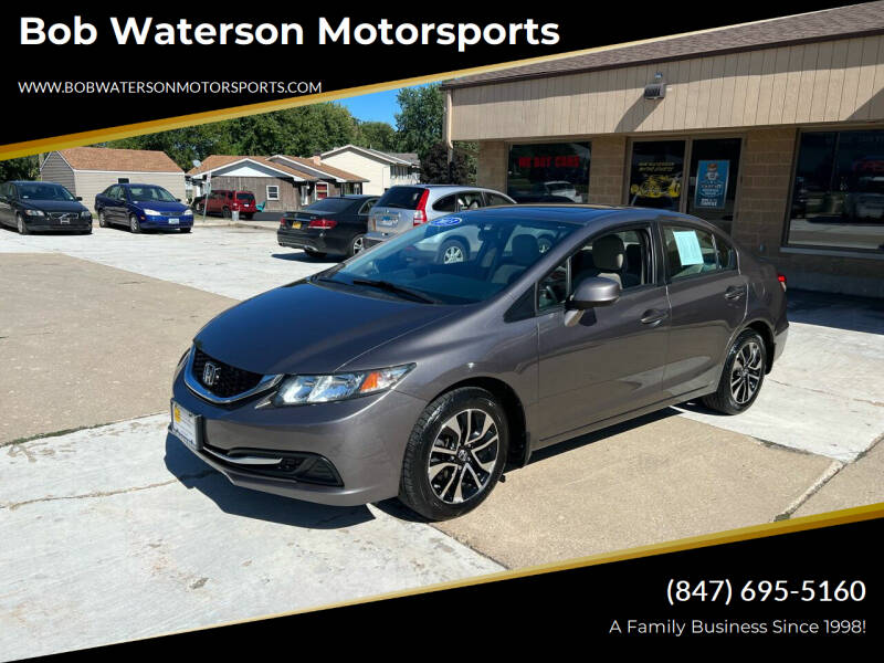 2013 Honda Civic for sale at Bob Waterson Motorsports in South Elgin IL