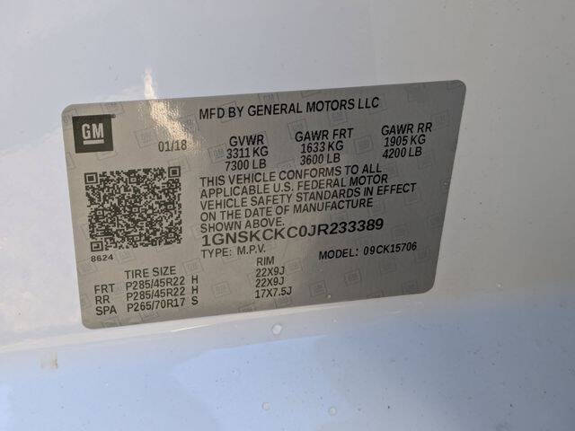 2018 Chevrolet Tahoe Premier