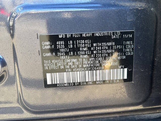 2015 Subaru Outback 2.5i Limited