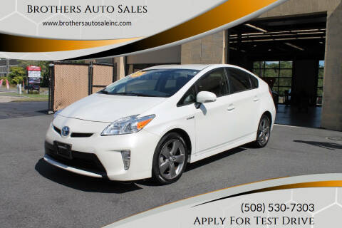 2015 Toyota Prius for sale at Brothers Auto Sales in Wrentham MA