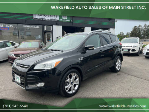 2014 Ford Escape for sale at Wakefield Auto Sales of Main Street Inc. in Wakefield MA
