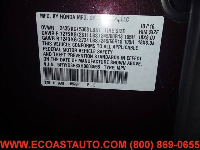 Dk. Red 2017 Acura MDX Base 4dr SUV 19