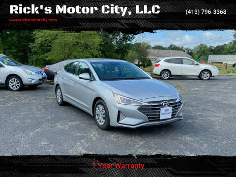 2020 Hyundai Elantra for sale at Rick's Motor City, LLC in Springfield MA