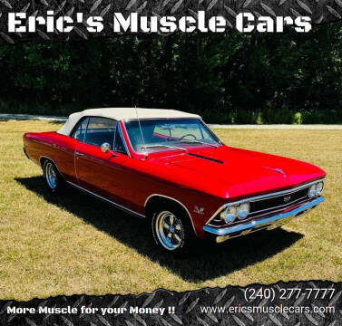 1966 Chevrolet Chevelle for sale at Eric's Muscle Cars in Clarksburg MD