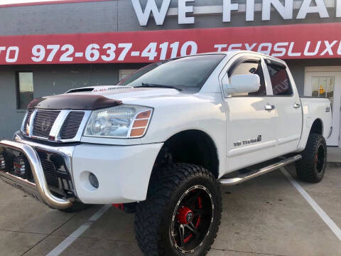 2010 Nissan Titan for sale at Texas Luxury Auto in Cedar Hill TX