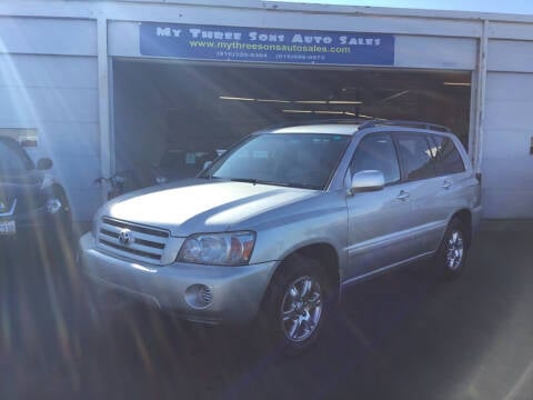 2005 Toyota Highlander for sale at My Three Sons Auto Sales in Sacramento CA