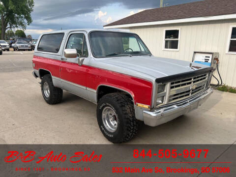 1985 Chevrolet Blazer for sale at B & B Auto Sales in Brookings SD