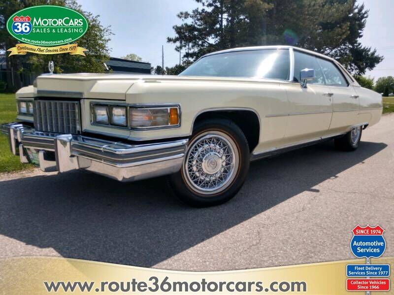 1976 Cadillac DeVille for sale at ROUTE 36 MOTORCARS in Dublin OH