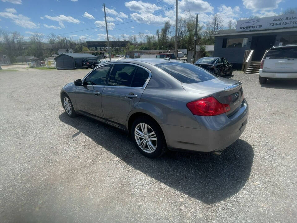 2013 INFINITI G37 Sedan for sale at Roberts Enterprises Autos LLC in Belle Vernon, PA