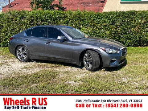 2018 Infiniti Q50 Hybrid for sale at WHEELS R US in Hollywood FL