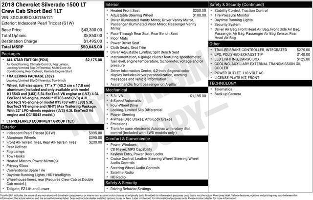 2018 Chevrolet Silverado 1500