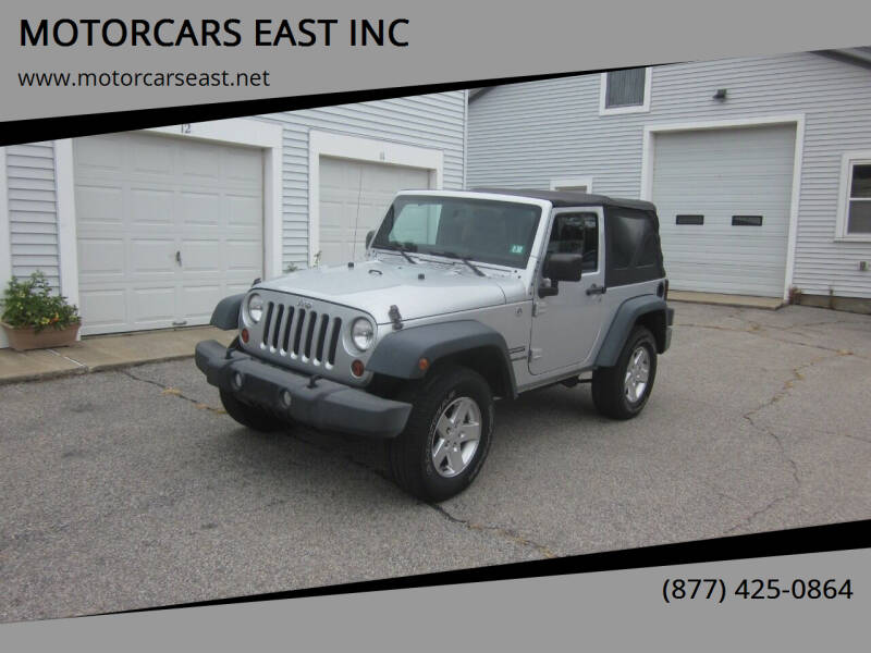 2012 Jeep Wrangler for sale at MOTORCARS EAST INC in Derry NH