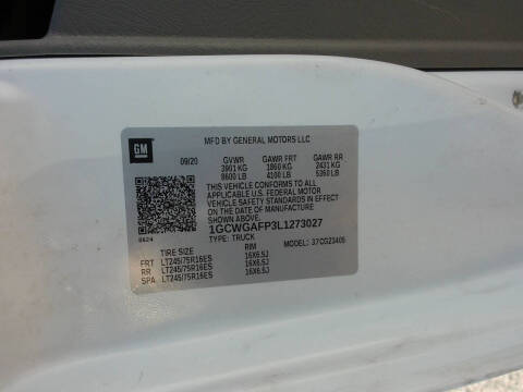 2020 Chevrolet Express 2500