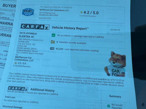 2019 Hyundai Elantra SE