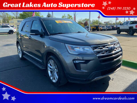 2018 Ford Explorer for sale at Great Lakes Auto Superstore in Waterford Township MI