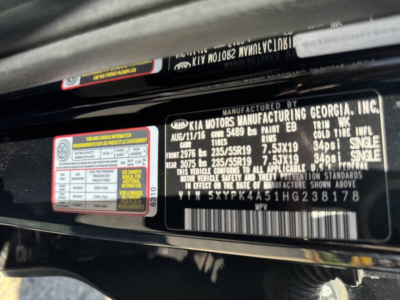 2017 Kia Sorento SX V6