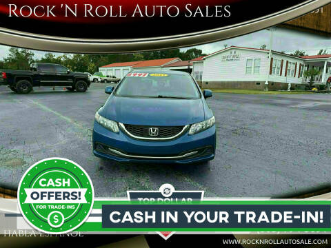 2013 Honda Civic for sale at Rock 'N Roll Auto Sales in West Columbia SC