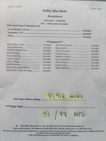 2010 Toyota Prius II