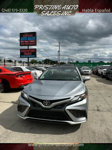 2021 Toyota Camry for sale at PRISTINE AUTO SALES INC in Pontiac MI